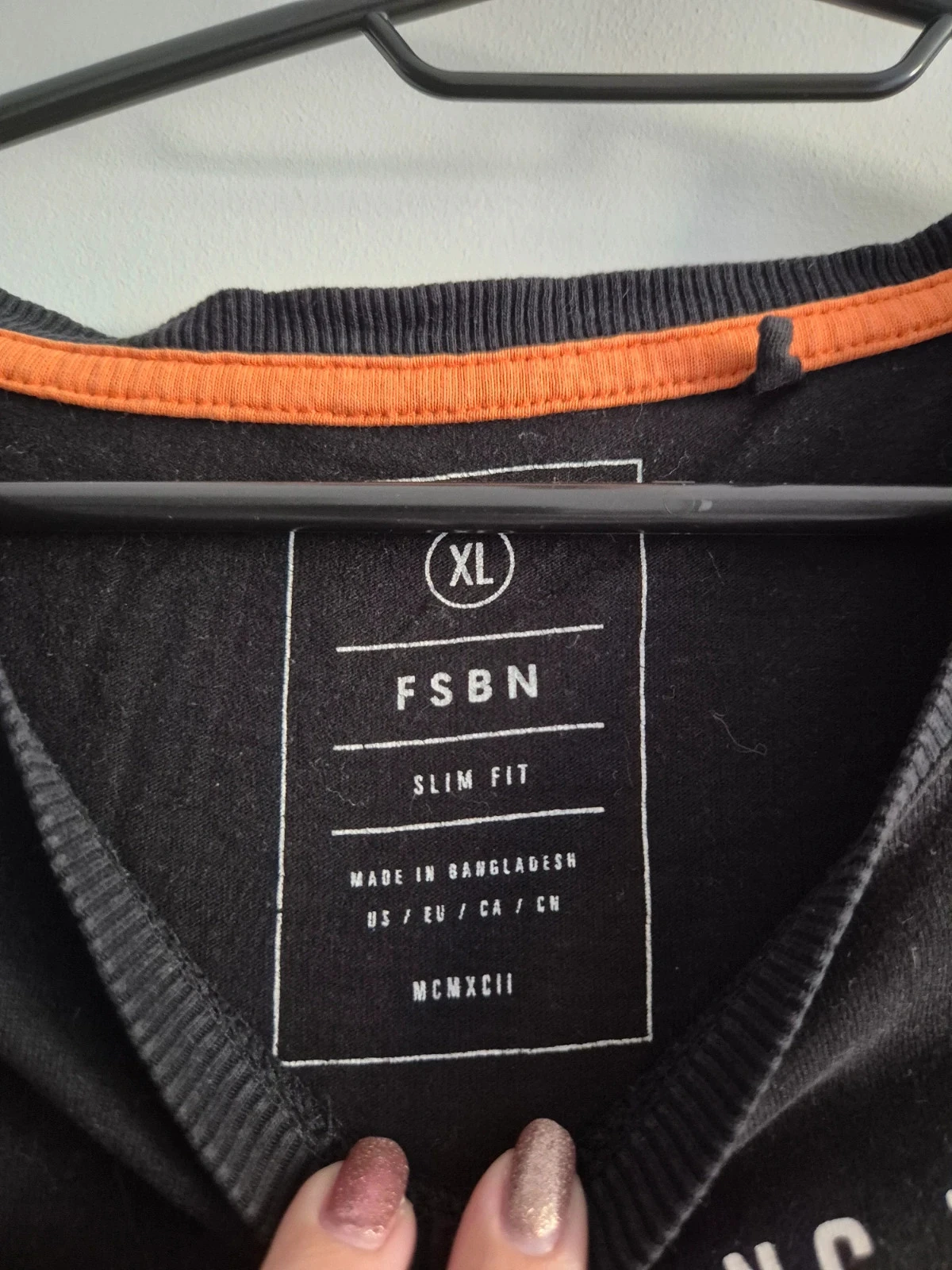 T-shirt imprimé noir et orange XL FSBN – photo 3